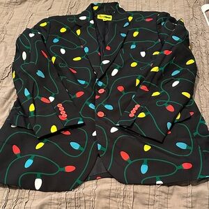 Tipsy Elves  Blazer with Christmas light design